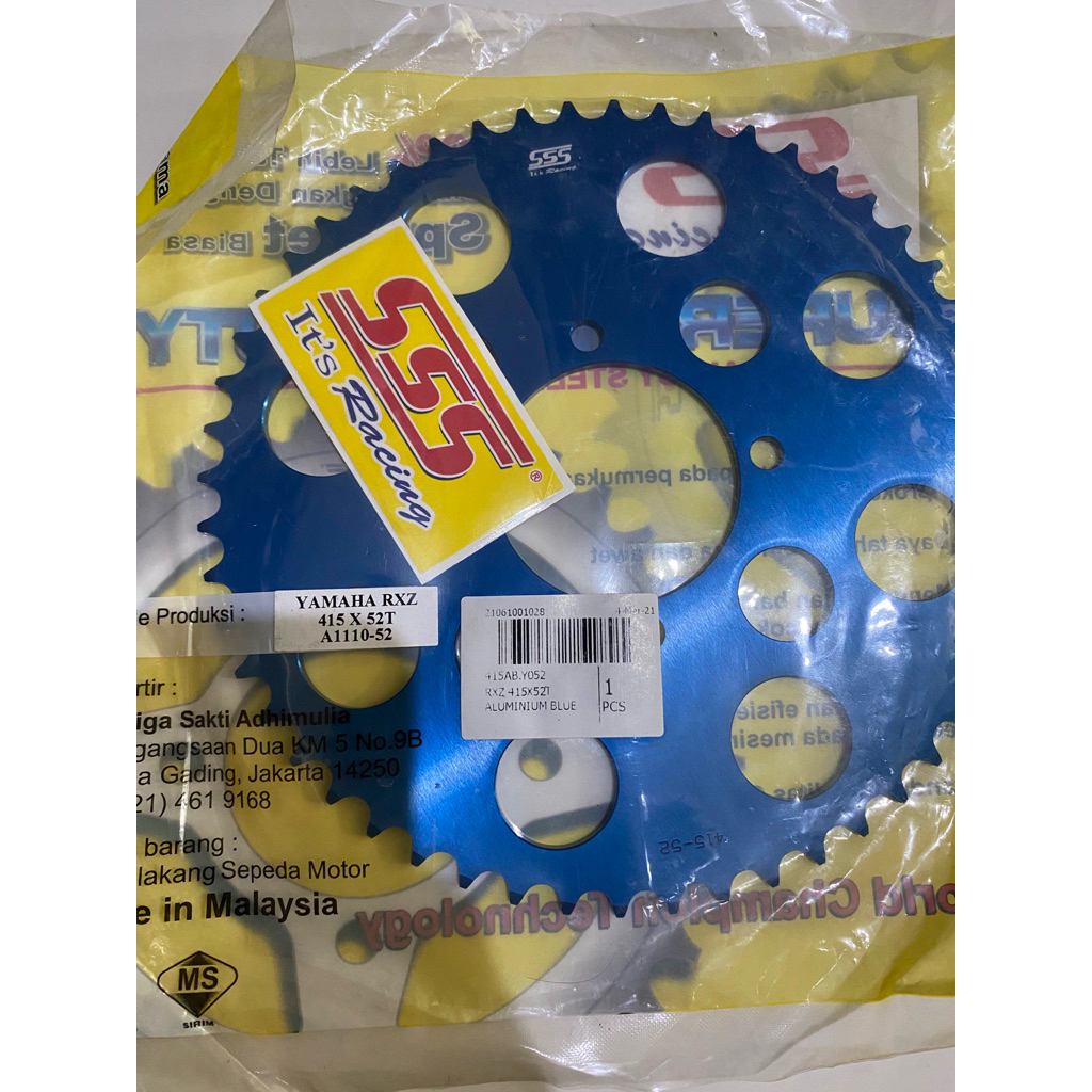 GEAR SSS BELAKANG RX KING RXZ JUPITER MX OLD 52 53 54