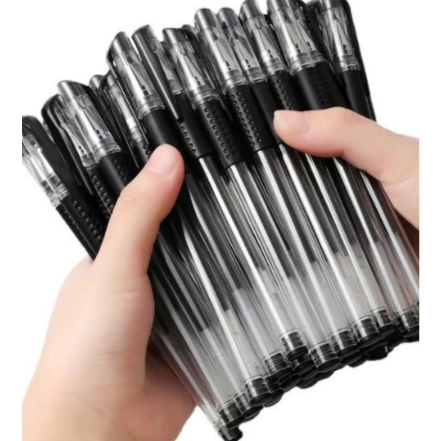 

Pulpen Hitam 0.5mm Black Pen Gel Pen Alat Tulis Sekolah