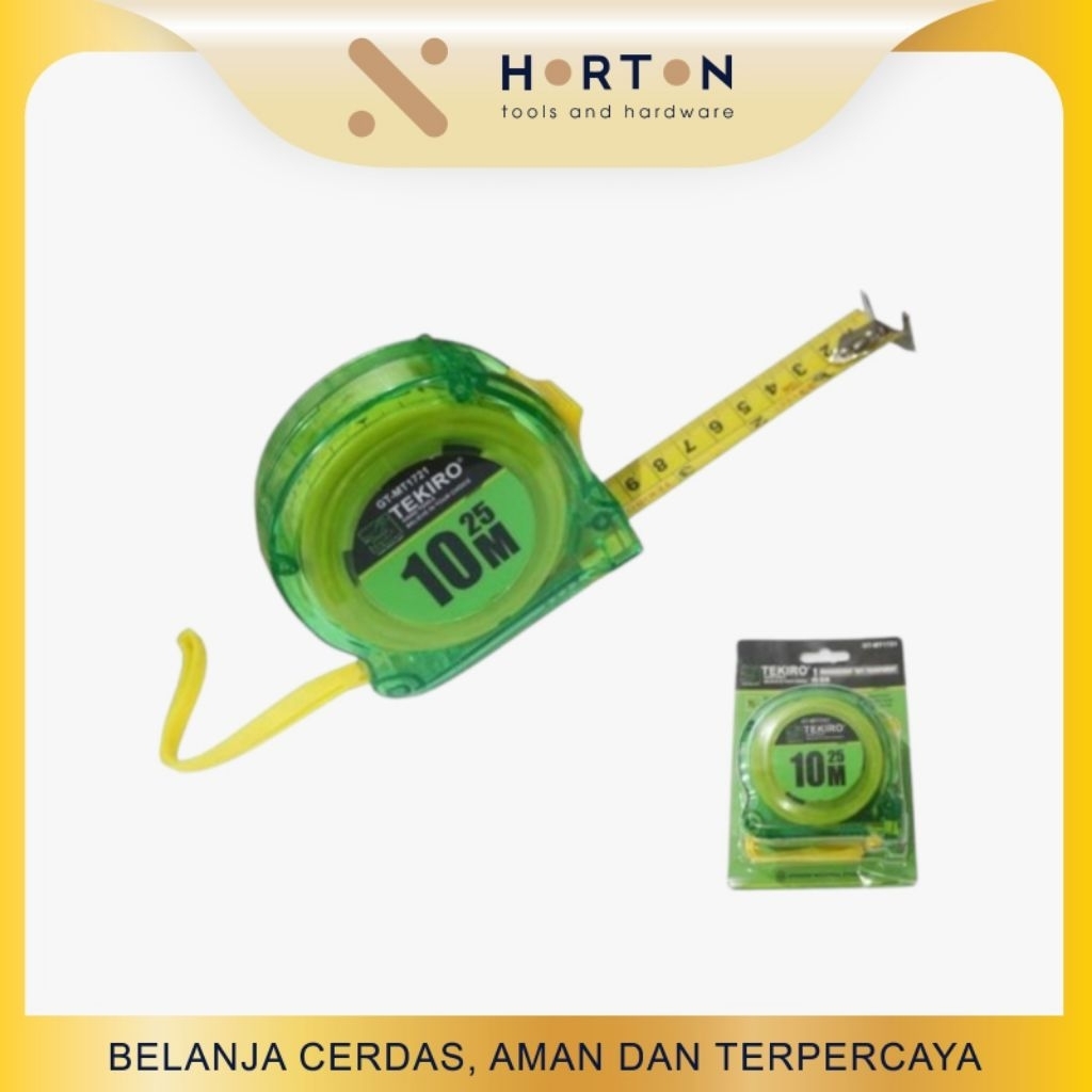 TEKIRO METERAN ROLL 10 METER TRANSPARAN / Meteran Tekiro 10 MTR