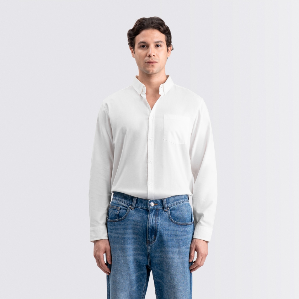 Livehaf - Oxford Long Shirt White