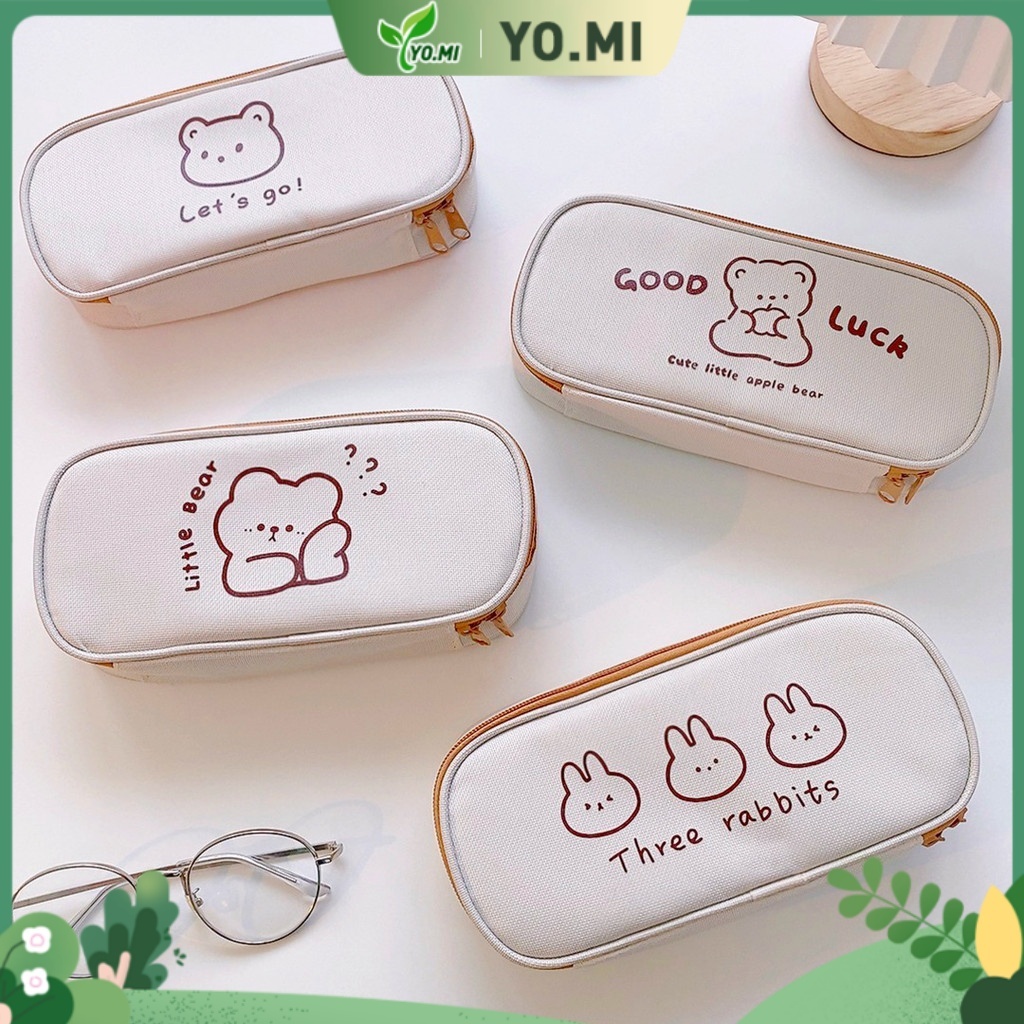 

Kotak Pensil Gaya Korea Berbentuk Beruang, Kotak Pensil Minimalis, Desain Imut untuk Pelajar, Kotak Pensil Berkapasitas Besar