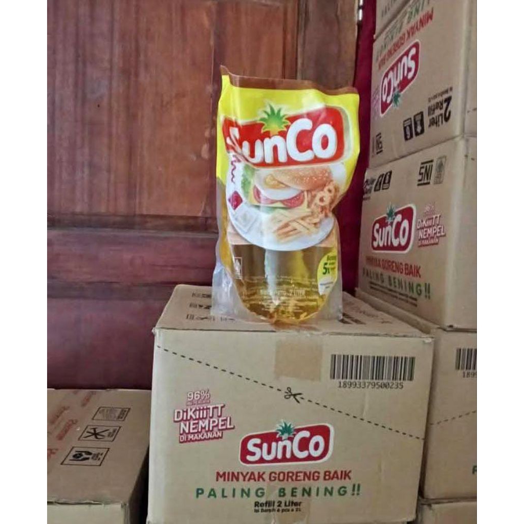 minyak sunco 2 liter per dus