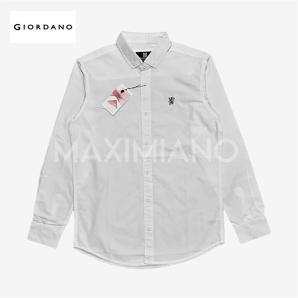 MAXIMIANO - Kemeja Pria Lengan Panjang Kemeja Giordano Pria Kemeja Giordano Lengan Panjang Pria