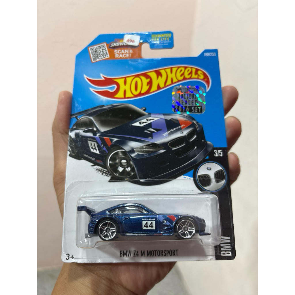 Hot Wheels BMW Z4 M Motorsport FS Factory Sealed Metallic Blue Biru Mattel Hotwheels