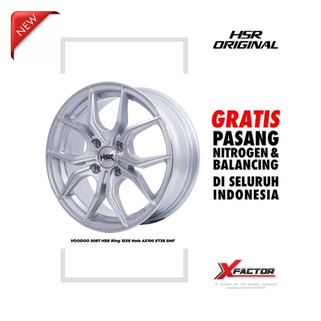 VELG MOBIL R15 HSR VOODOO HSR R15X6 H 4X100 ET38 SMF