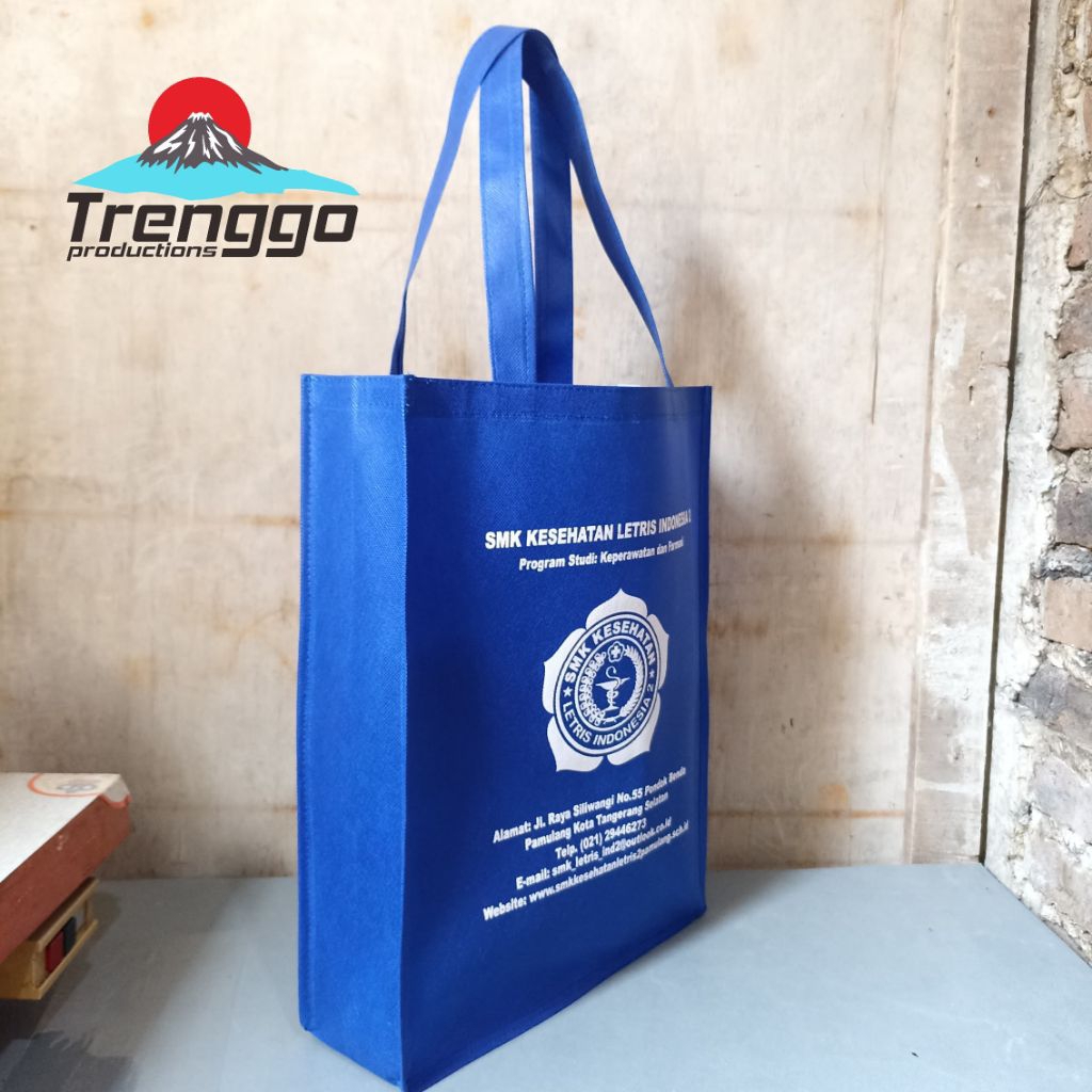 

Tas Spunbond Jahit Tebal 100 Gsm Gratis Custom Cetak Sablon