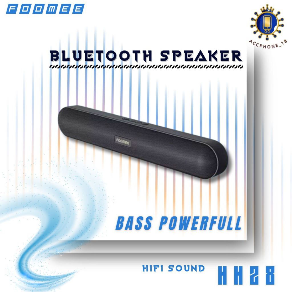 FOOMEE HH28 Speaker Bluetooth SOUNDBAR WIRELESS original