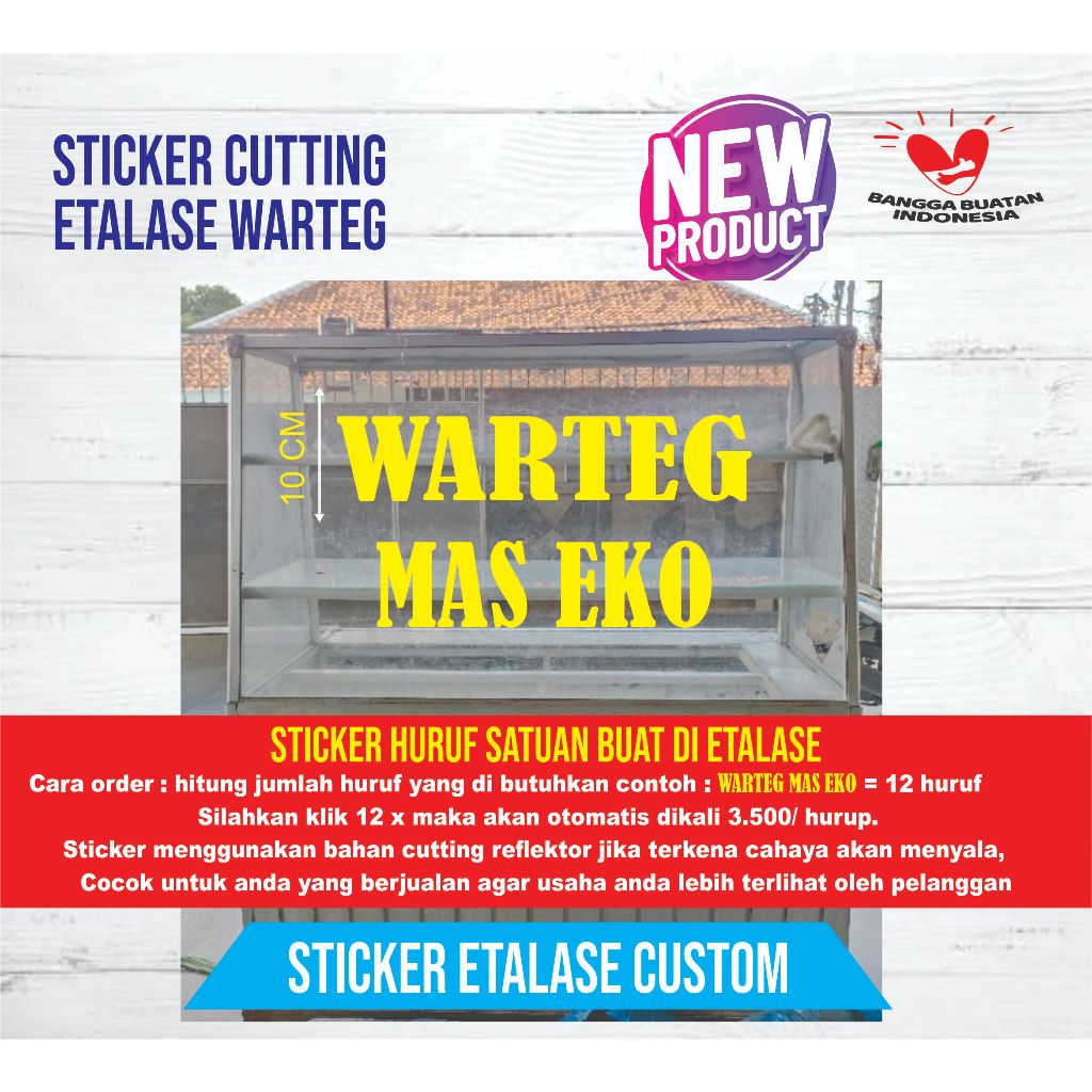 

Sticker Huruf Warna Merah Kuning 10cm - HURUP Terbaik / STICKER WARTEG / STICKER HURUF SATUAN / STICKER MURAH PREMIUM