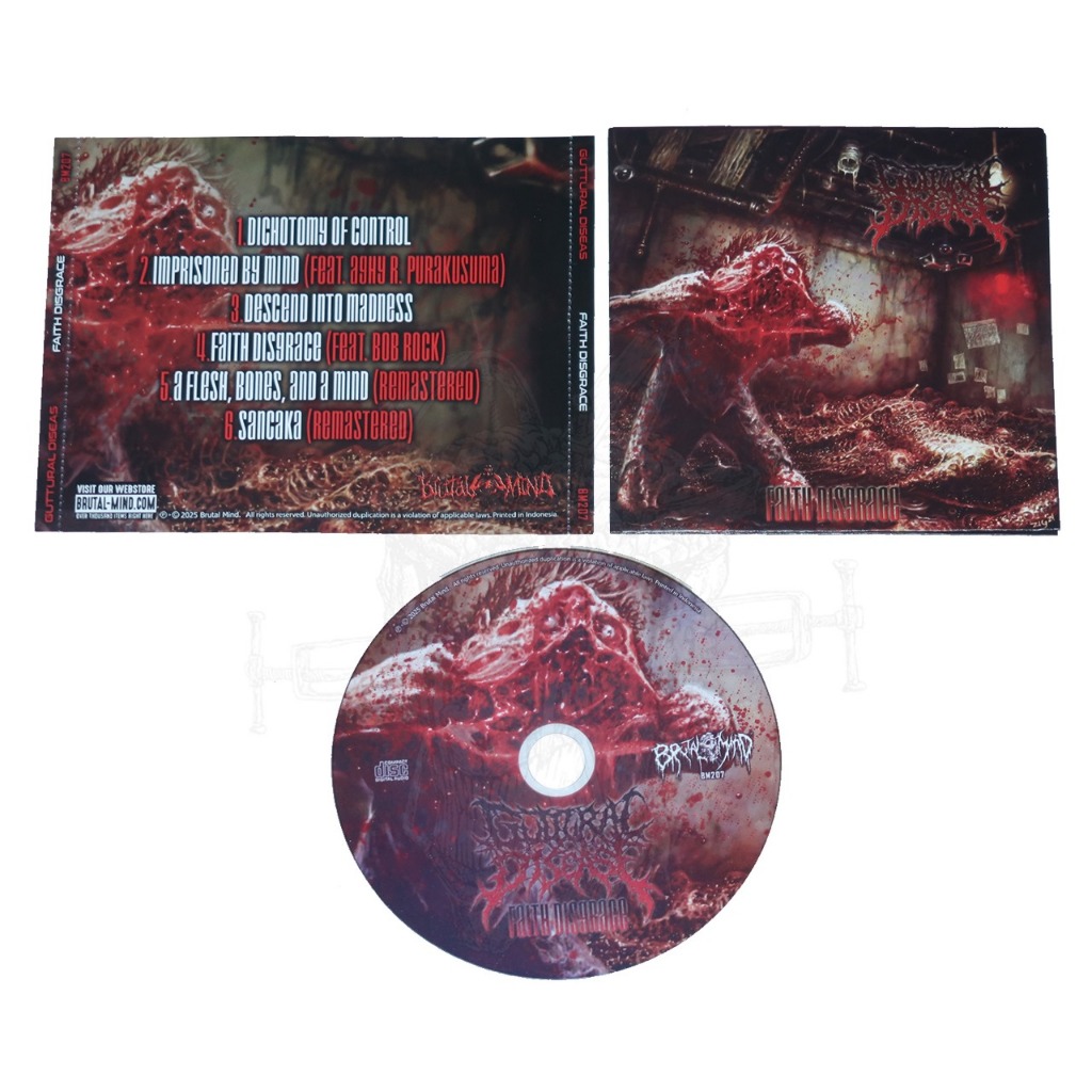 CD - GUTTURAL DISEASE - Faith Disgrace - the foresseen deadline / cd musik / kaset cd