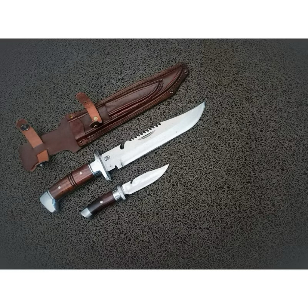 pisau rambo untuk survival baja per 1 set