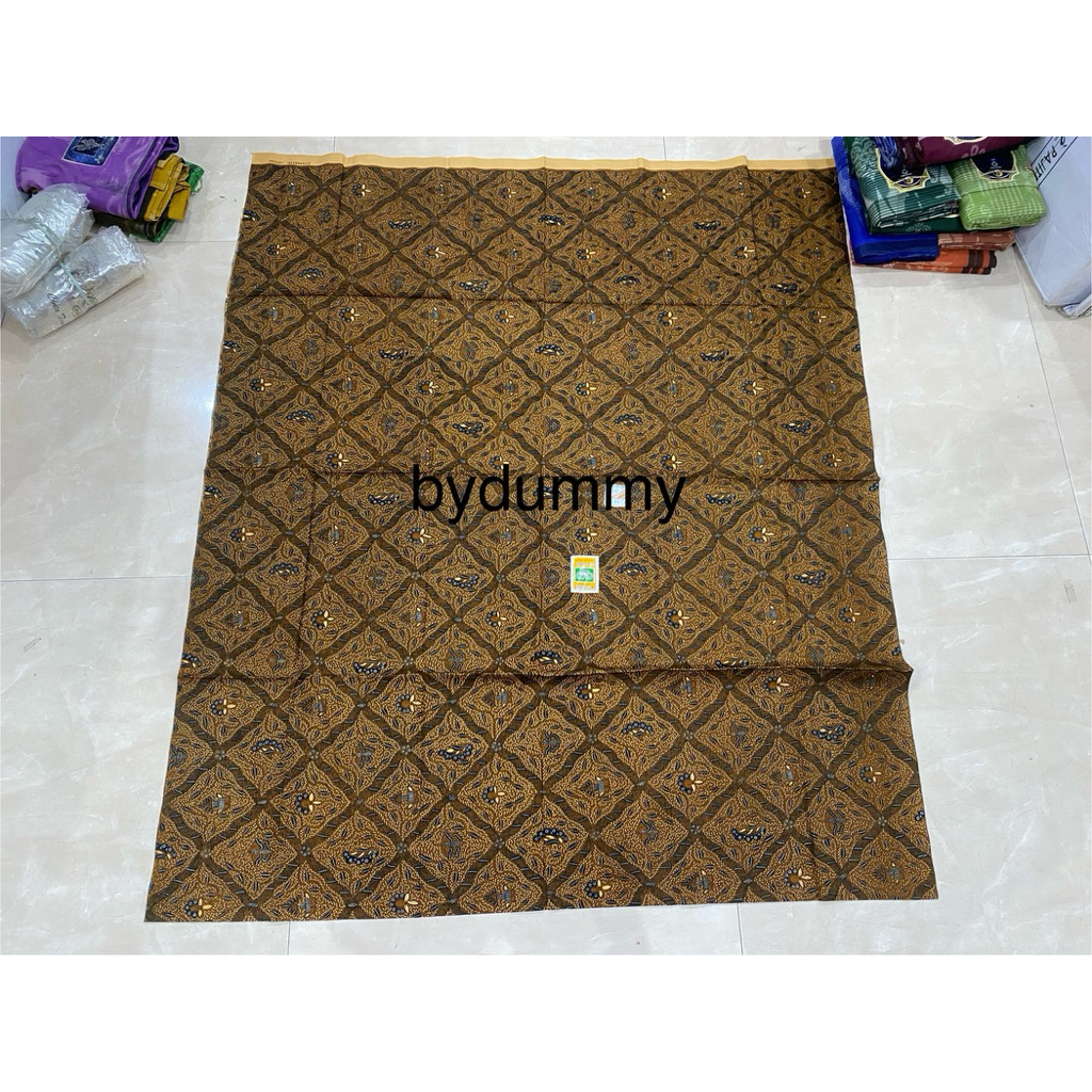 kain batik jarik sewek batik pekalongan asli iskandartex halus motif sidomukti sogan cokelat murah g