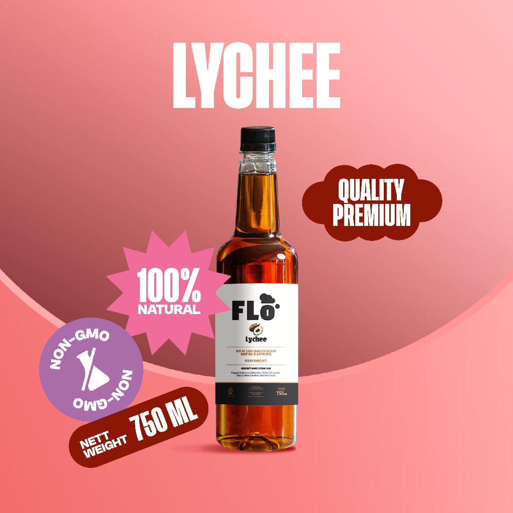 

FLO Lychee Syrup 750ml Sirup Leci