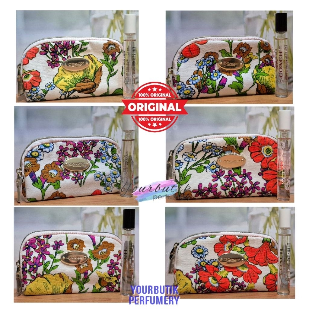 Parfum Coach Travel Size Mini Set EDP 7.5ml + Pouch