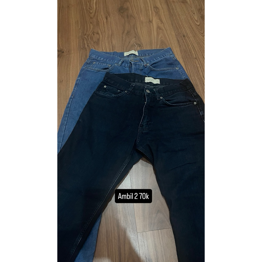 Borongan Semua 7 Celana Pria Preloved -Jeans, Training, Kerja