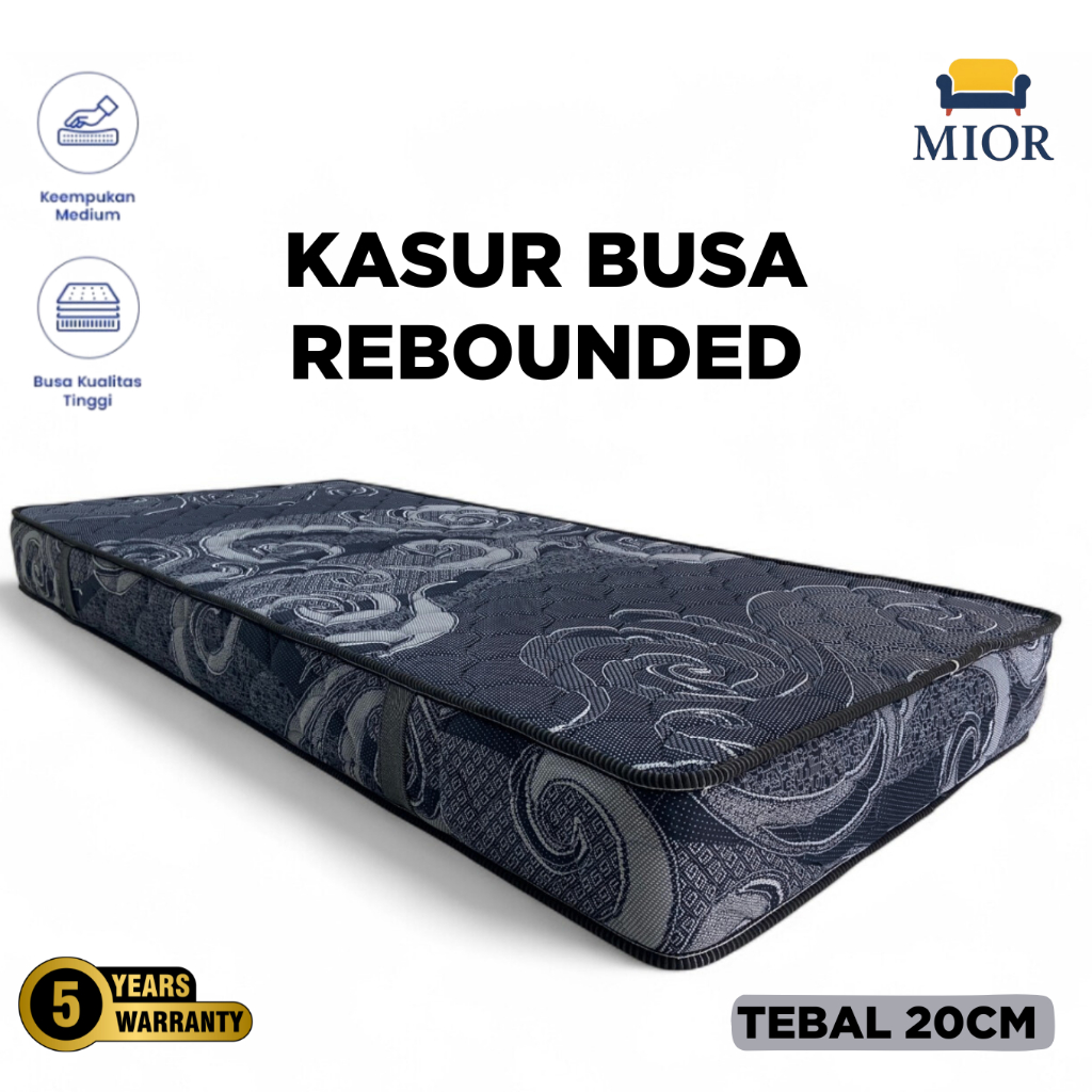 [ GRATIS ONGKIR ] Kasur Busa Rebonded Tebal 20cm, Kasur Lantai Full Rebonded, Type Domu