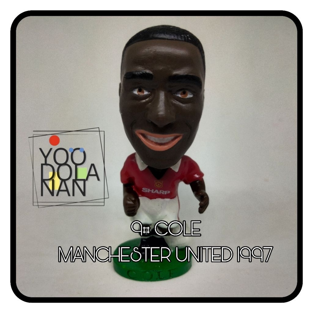 9# COLE - MANCHESTER UNITED 1997 CORINTHIAN PROSTARS FIGURE PEMAIN BOLA