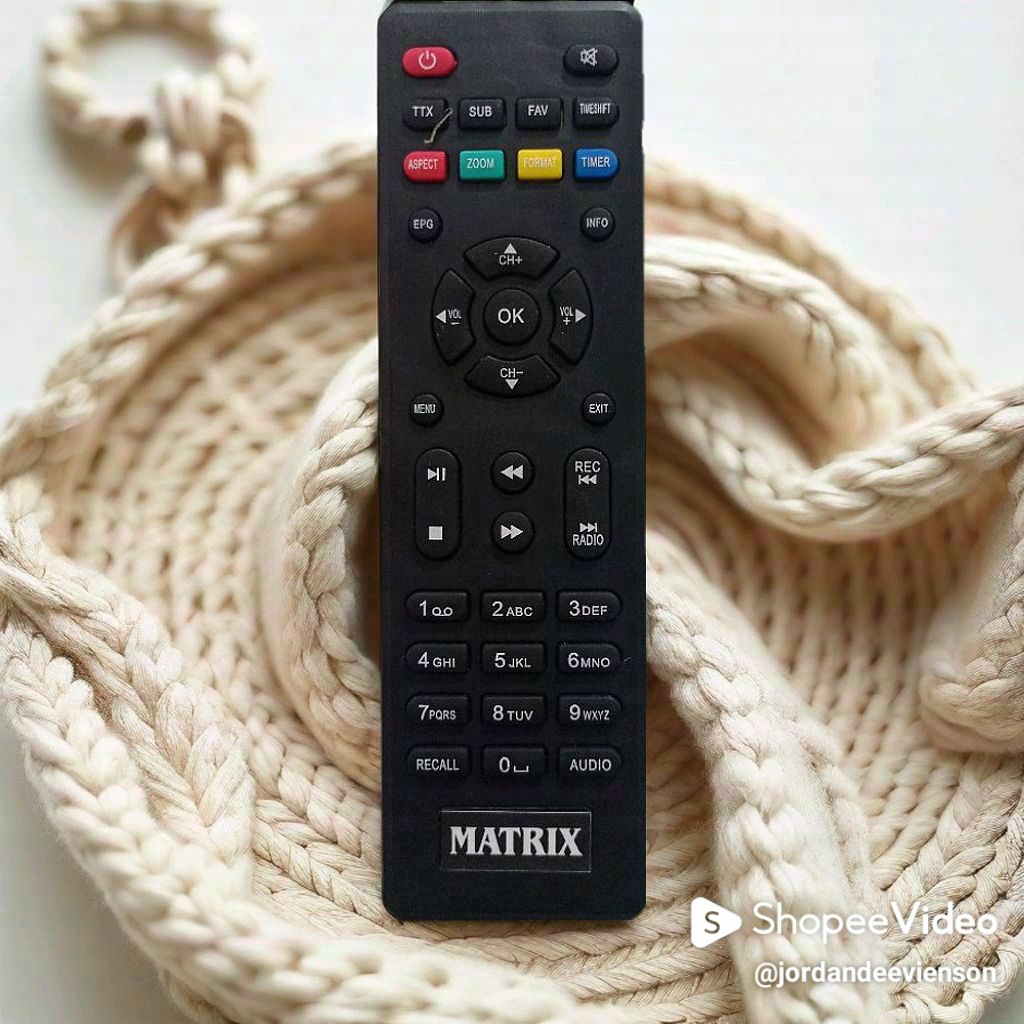 Remote Remot Set Up Box STB DVB-T2 HD UHF Matrix Matrik Apple Merah Apple Silver Garuda Ungu Garuda 
