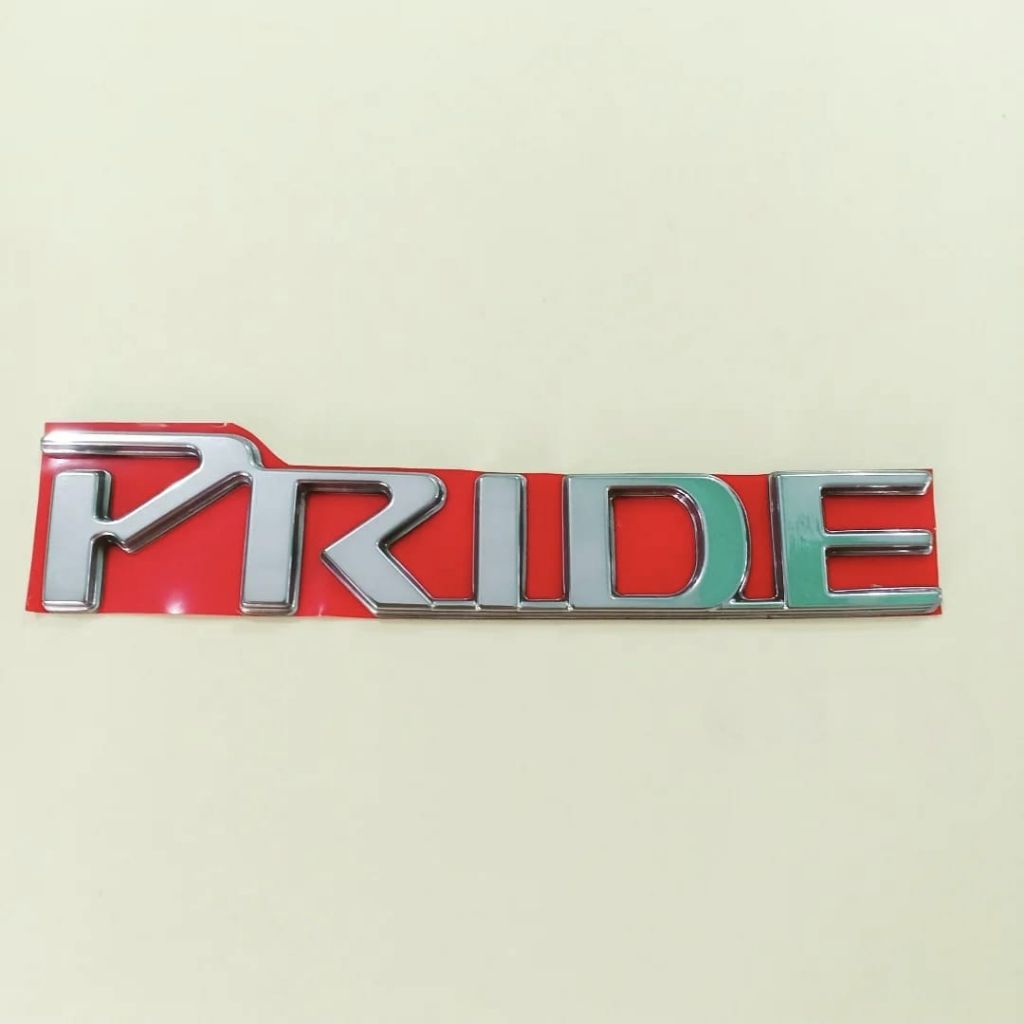 Emblem logo kia pride rio ukuran original bagasi silver chrome timbul