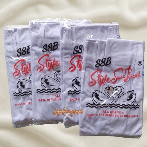 6 Pcs Kaos Dalam Pria Dewasa Swan Brand | SWAN Kaos Singlet Pria Swan Brand | Kaos Dalam Pria SWAN B