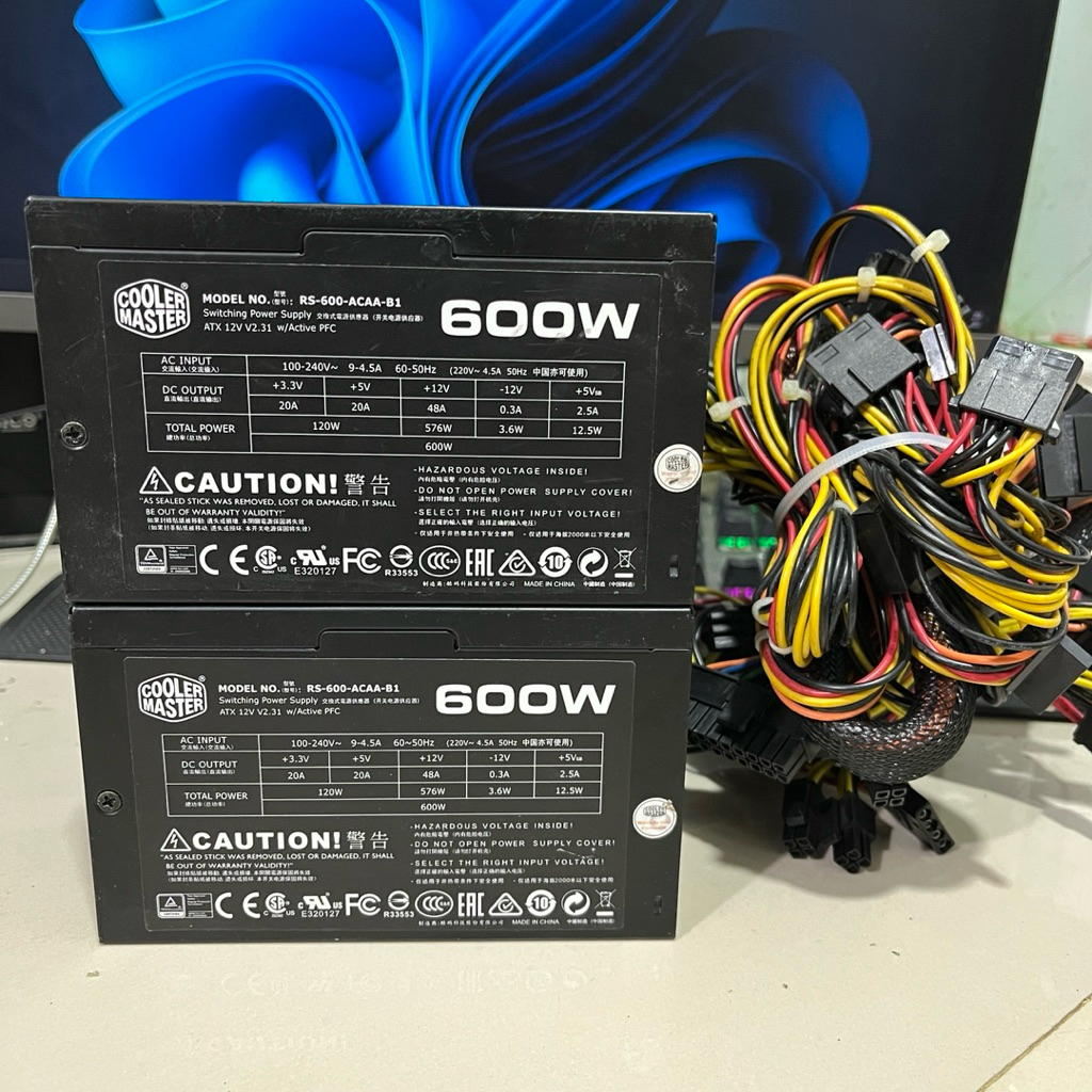 PSU GAMING COOLER MASTER 600W PURE