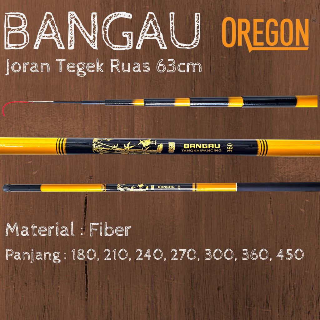 Joran Pancing Tegek Oregon Bangau 180 210 240 270 300 360 450 Tegek Ruas Panjang