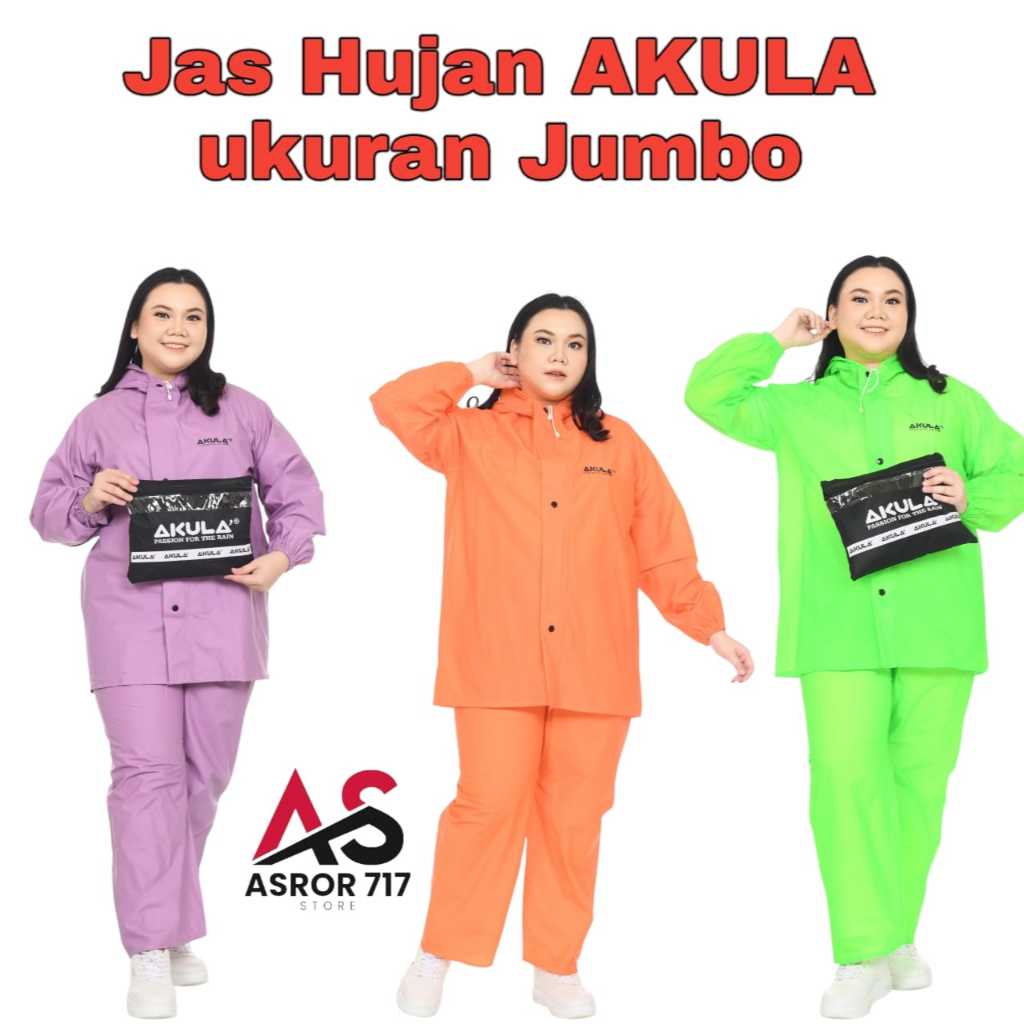 Jas Hujan Jumbo Akula Full Sealler PVC Anti Bocor