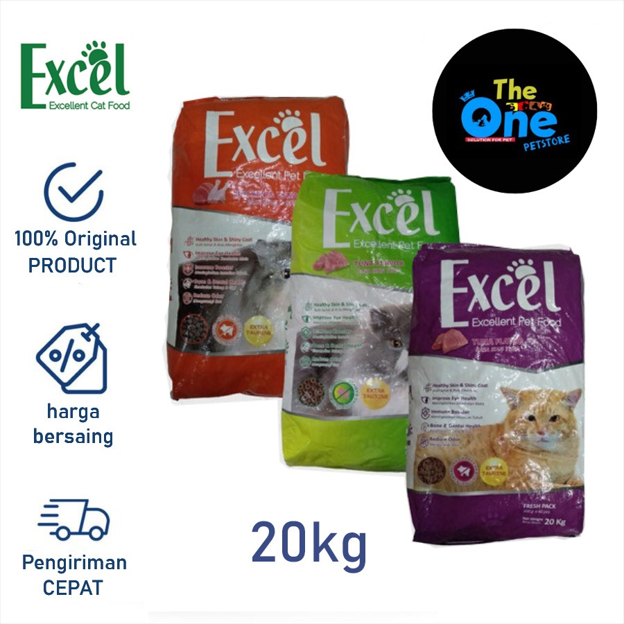 Makanan Kucing Karung Sak Excel Catfood 20kg