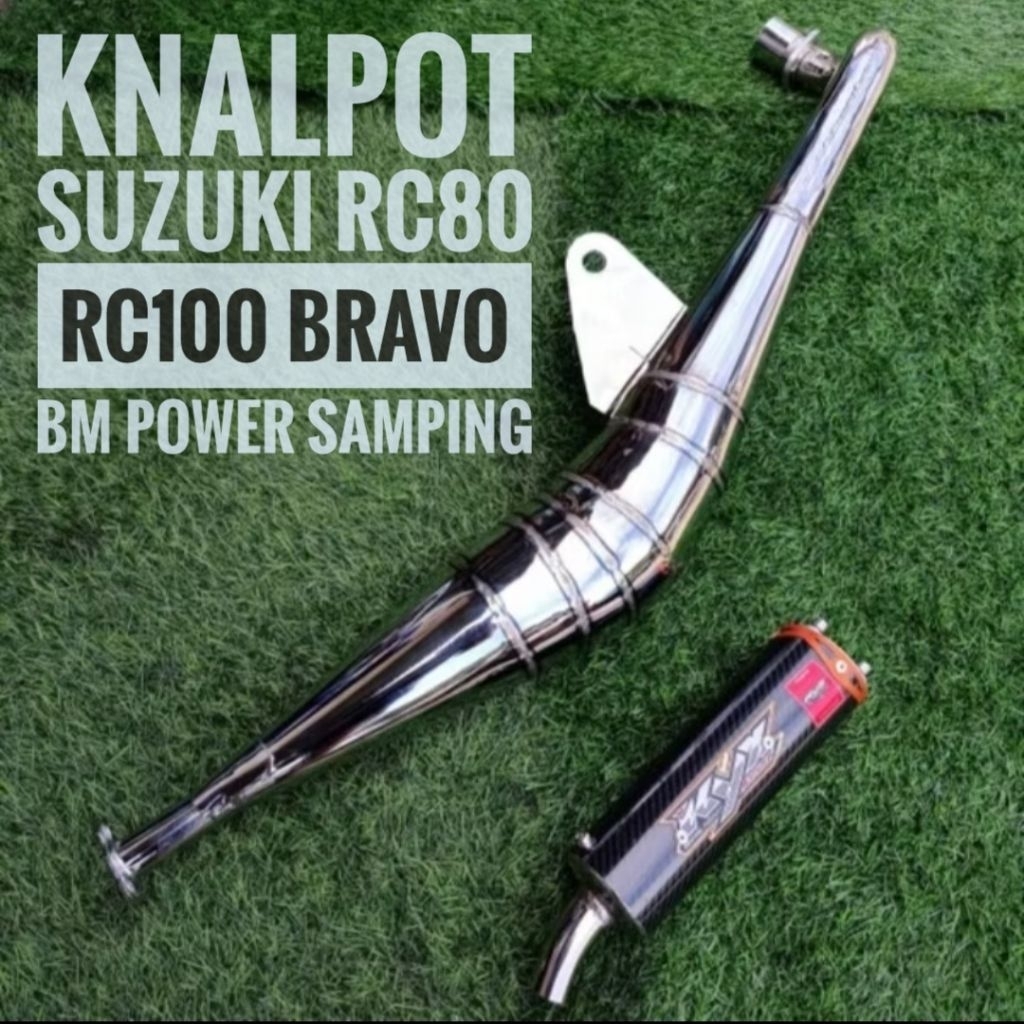 Knalpot Suzuki Rc80 Rc100 Bravo Bm Power Samping Croom