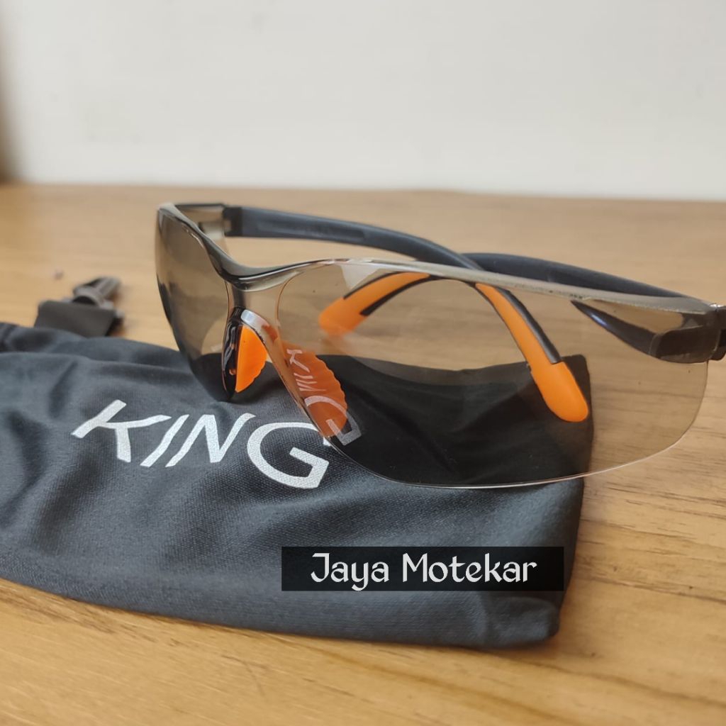 Kacamata Safety King Smoke / Kacamata Proyek Black Smoke