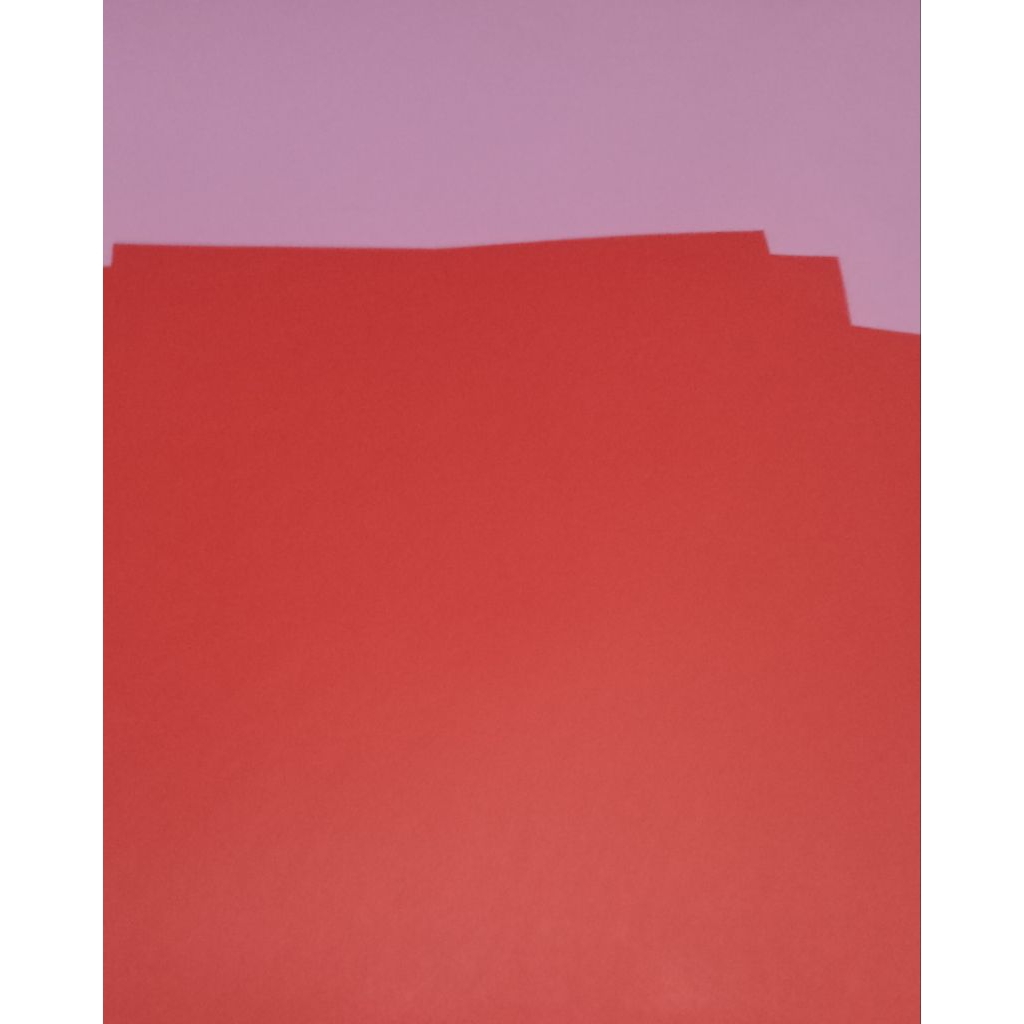 kertas Hvs warna merah bendera A4 isi 20lembar