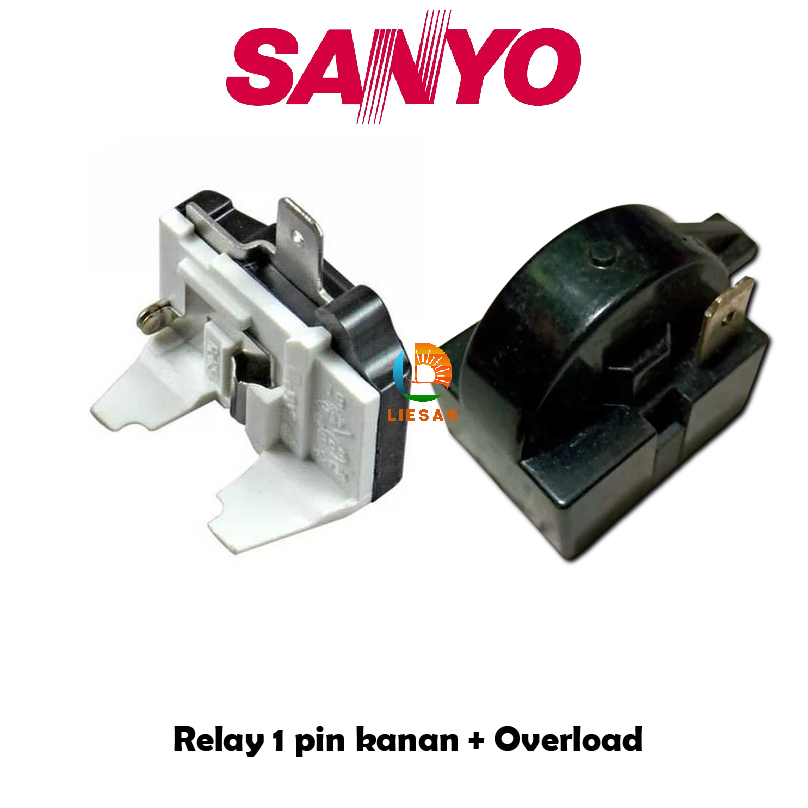 Relay ptc Overload kulkas Sanyo 2 pintu / Overluad kulkas Sanyo