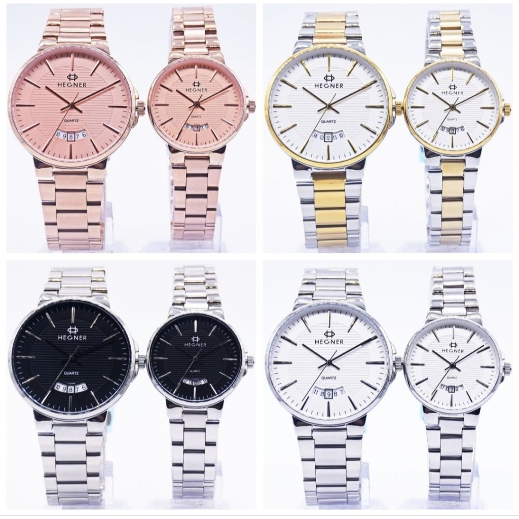JAM TANGAN PRIA WANITA COUPLE HEGNER 5025 ORIGINAL HEGNER