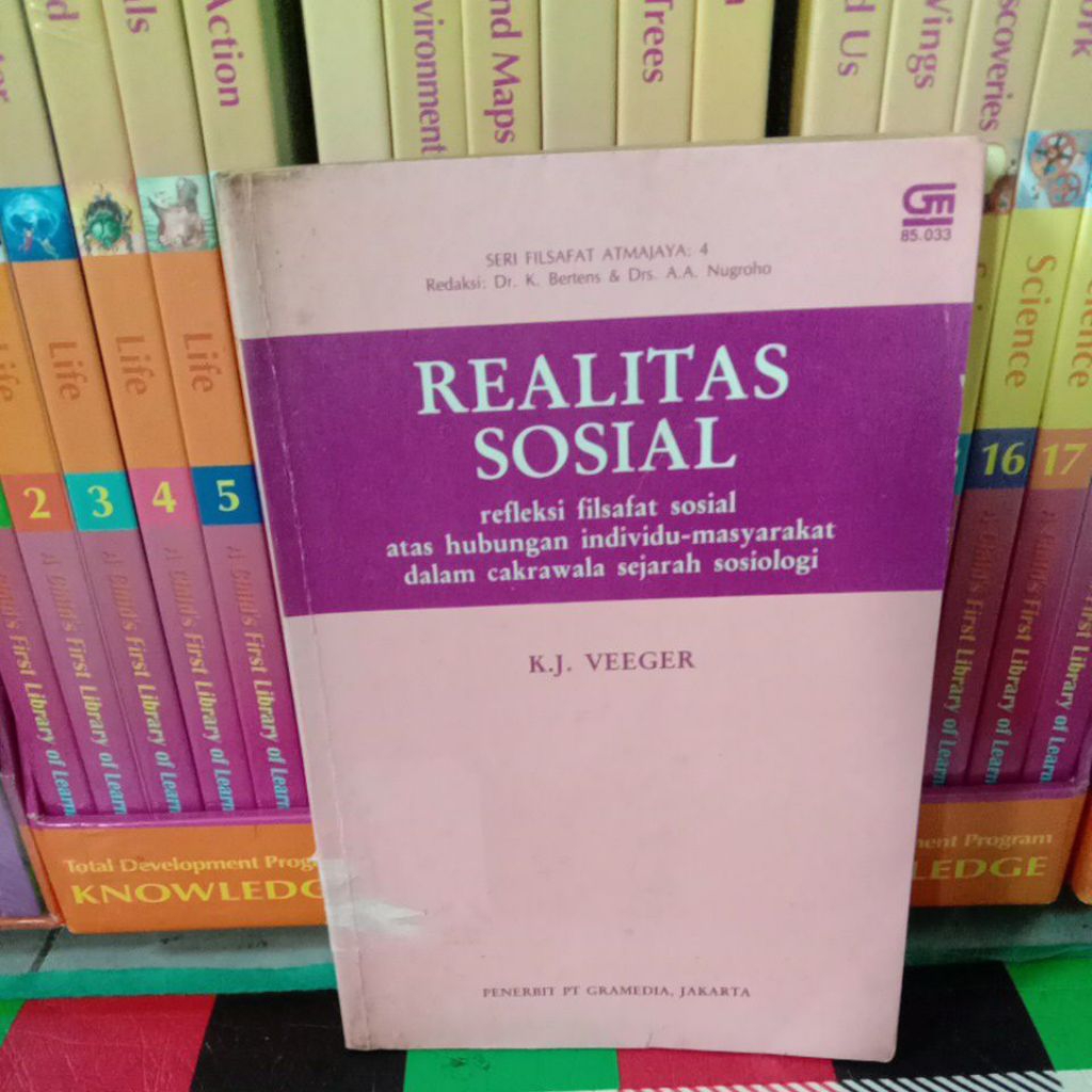 K.J VEEGER REALITAS SOSIAL REFLEKSI FILSAFAT SOSIAL