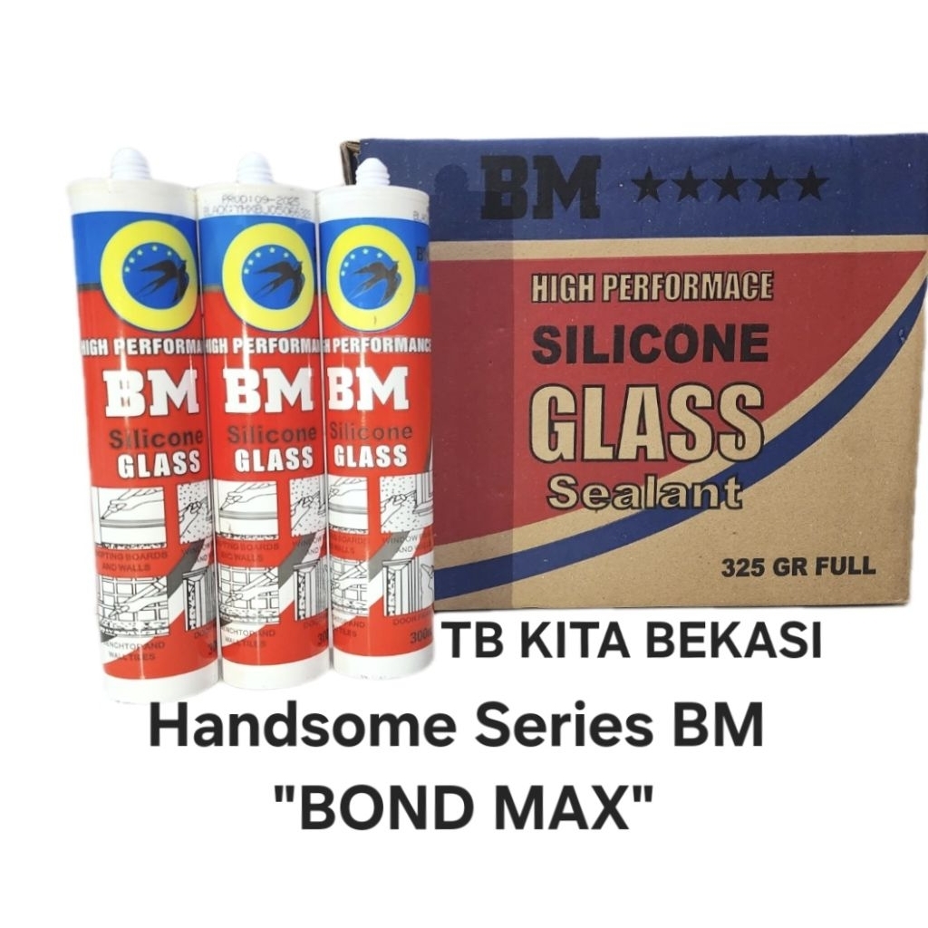 LEM KACA BOTOL HANDSOME BM / SILICONE SEALANT ASAM HANDSOME BOND MAX / LEM SEALANT BOTOL HANDSOME / 