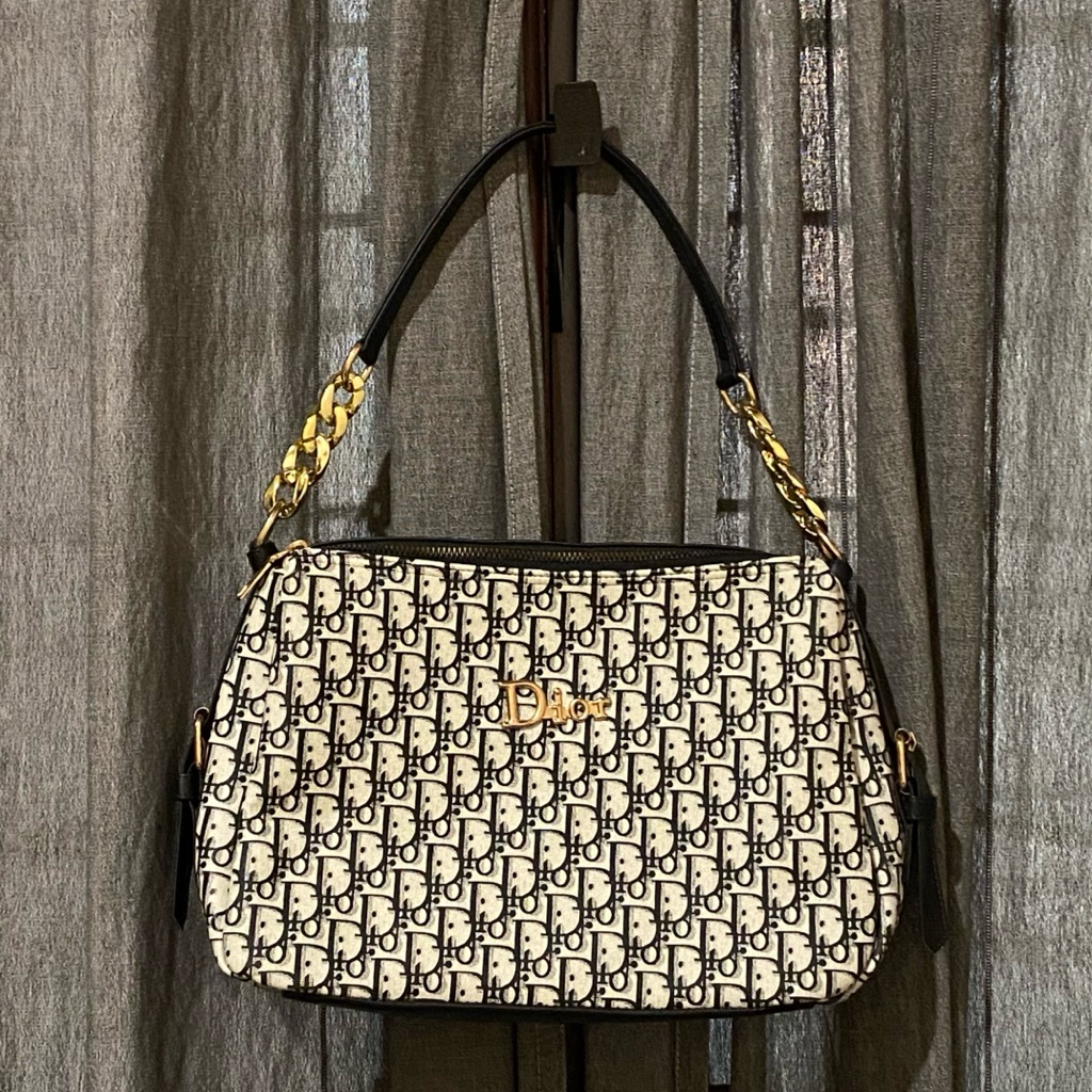 Tas Wanita DIOR Halus Motif Logo