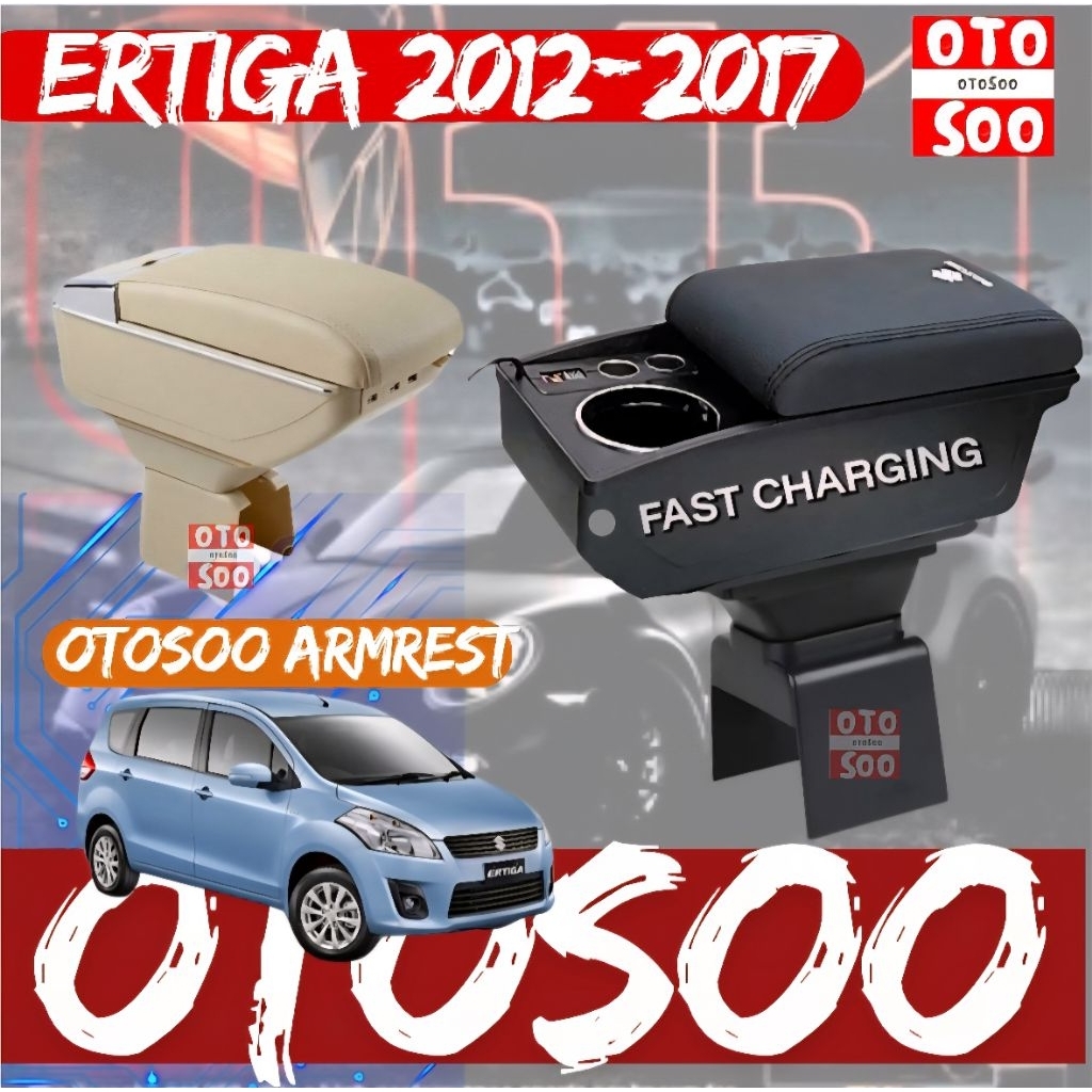 ARMREST ERTIGA 2012- 2017 -CONSOLE BOX ERTIGA / DREZA 2012-2017 - OTOSOO INDONESIA ARMREST ERTIGA