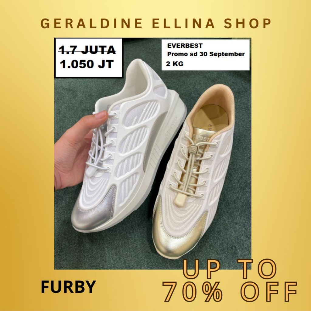 Sepatu sneakers Wanita perempuan EVERBEST ORIGINAL 100% Seri FURBY