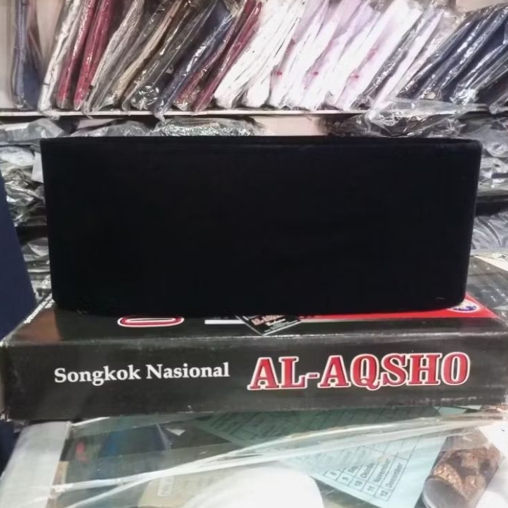 peci songkok nasional Al Aqsho hitam muslim santri pejabat istimewa original asli