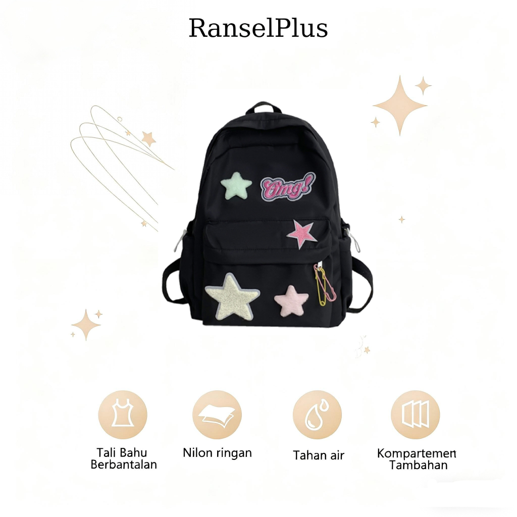 Tas sekolah korean style tas aesthetic korean style sekolah tas ransel wanita import korea tas sekol
