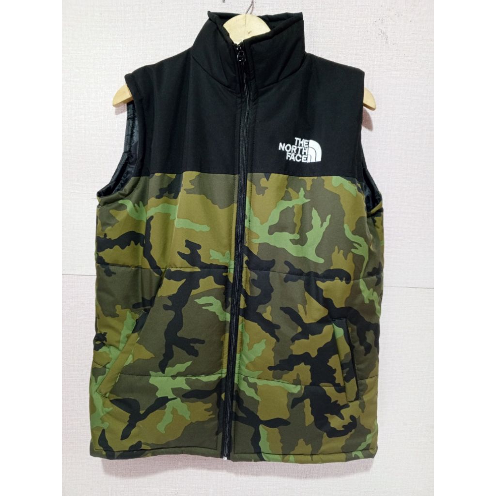 Baju Jacket rompi vest tnf size L fit XL second seperti baru