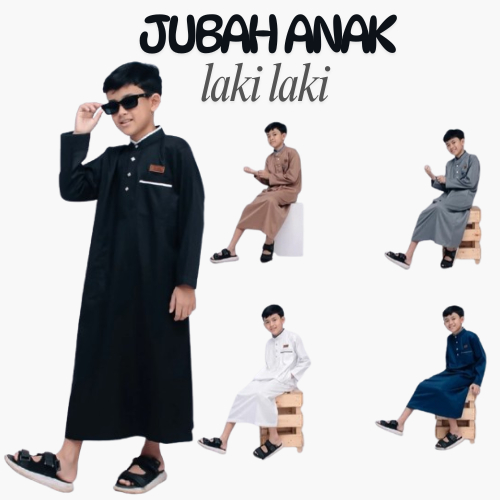 Jubah anak usia 2-12 tahun| Jubah anak laki laki premium| Baju gamis anak laki laki