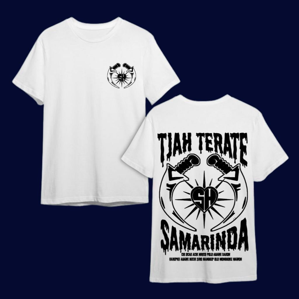 Kaos Terate Samarinda warna putih - kaos tjah Terate Samarinda