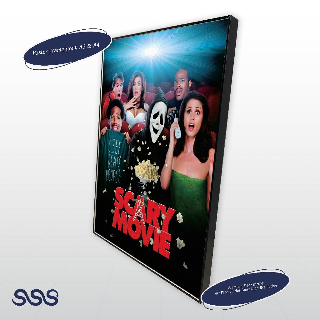 POSTER SCARY MOVIE / MOVIE POSTER / POSTER FRAMEBLOCK