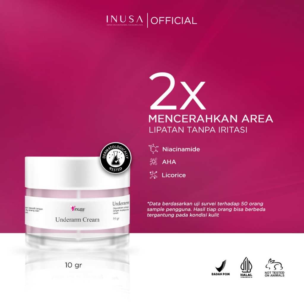 Under Arm Cream (Krim Lipatan) Inusa BPOM