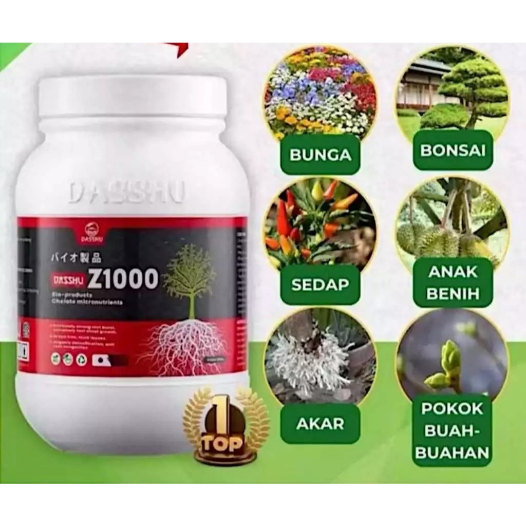 Dasshu Z1000 Jepang Original 500 Gram Gratis 1 Sendok Takar Pupuk Organik YM