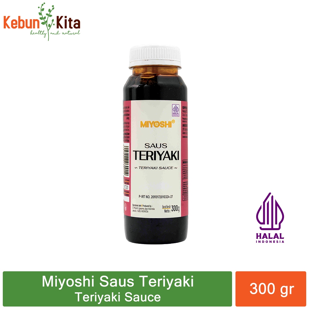 Miyoshi Saus Teriyaki Quick Cook - Halal, Tanpa Pengawet & Pewarna Buatan Rasa Manis-Gurih Khas Jepa