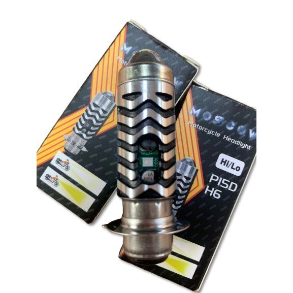 LAMPU DEPAN LED MOTOR 2 WARNA LED SOKET H6 SENJA BIRU MOTOR UNIVERSAL
