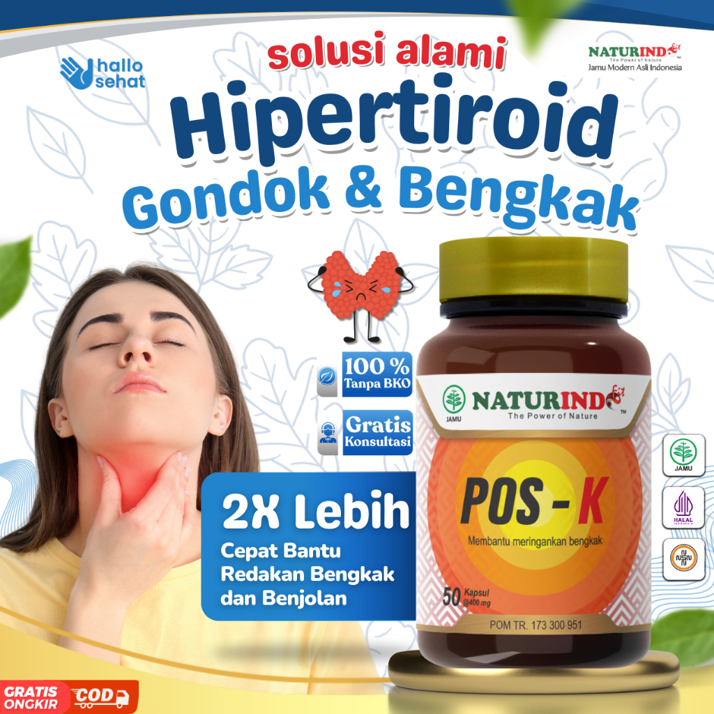 Obat Gondok Kelenjar Tiroid Hipertiroid Gondok Beracun Kista Tiroid Benjolan Di Leher Posk Naturindo