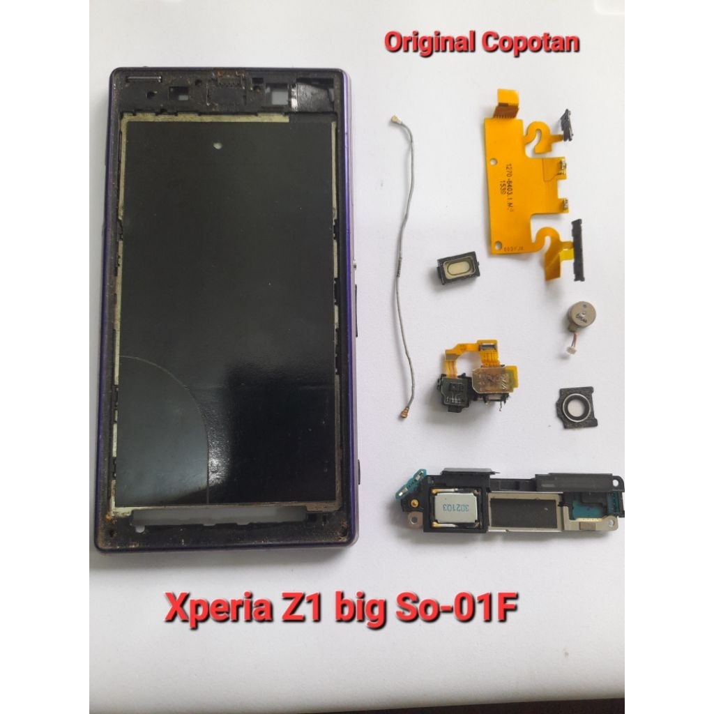 Sparepart cabutan Sony Xperia Z1 big SO-01F Second Original  vibrate  speaker telfon  kabel siyal  k
