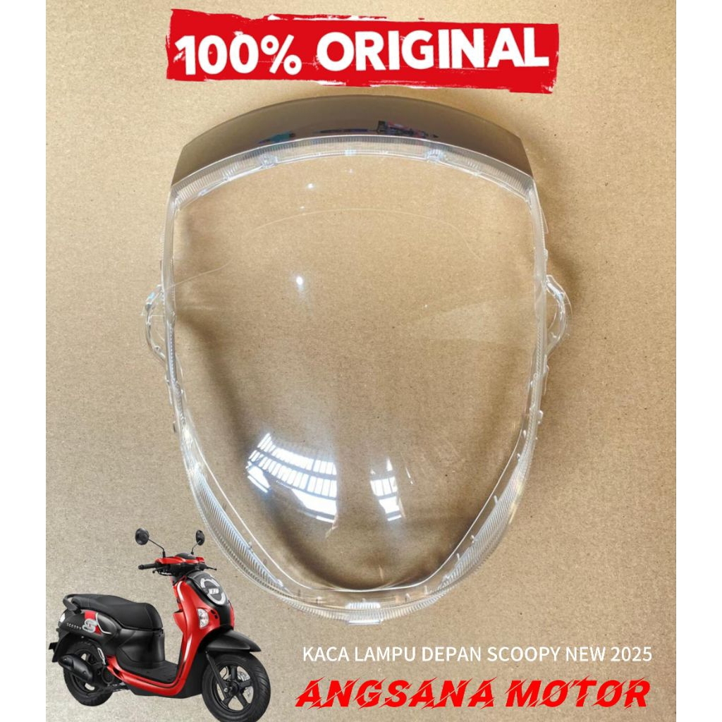 Mika Kaca Lampu Depan SCOOPY NEW 2025 Original